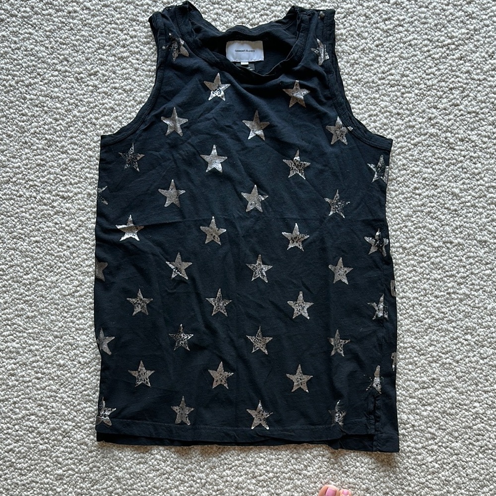 Starry Black Tank Top